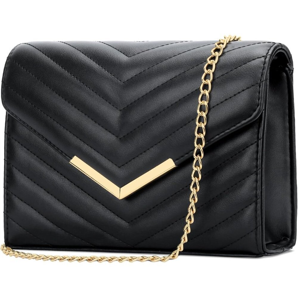 Women Formal Vegan Leather Evening Envelope Clutch Purses and Handbags for Party